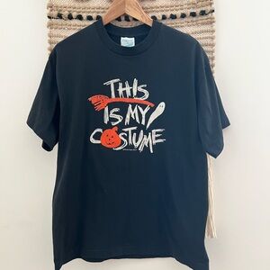 Vintage Y2K Black Halloween T-Shirt XL Black Single Stitch T-Shirt